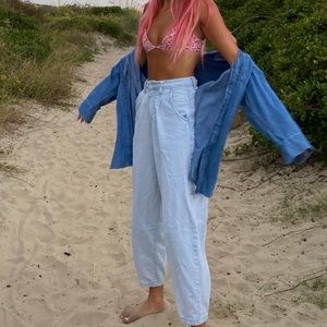 LIONESS ON MY WAY LIGHT DENIM JEANS